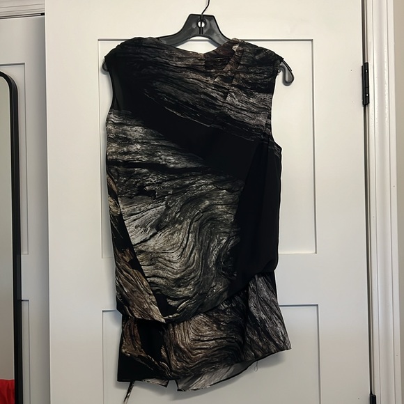 Helmut Lang black and white silk tank - Picture 3 of 5